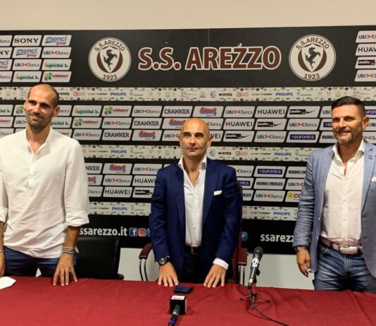 S.S. Arezzo: la presentazione di Mister Potenza e del DS Di Bari. Ufficiali gli staff della Prima Squadra e del SG