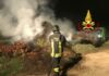 Prende fuoco un vivaio a Terranova, intervento dei Vigili del Fuoco nella notte