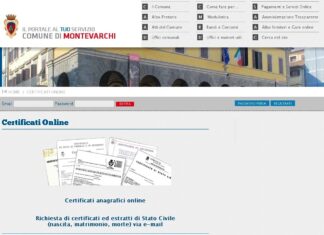 Montevarchi: nuovi servizi online per richiedere certificati di stato civile e ottenere il rilascio dei certificati anagrafici