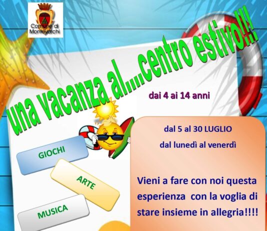 Montevarchi, iscrizioni fino al 28 giugno per i centri estivi