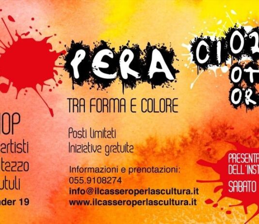 Montevarchi: l’1 e il 2 ottobre spazio al workshop “IN OPERA-Tra forma e colore”