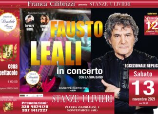 Fausto Leali in concerto alle Stanze Ulivieri di Montevarchi