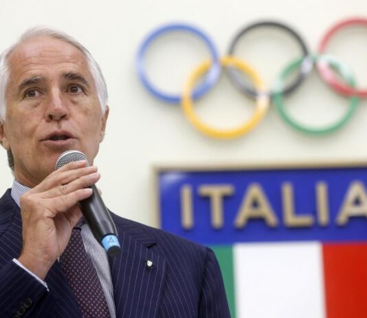 Il Presidente del Coni Giovanni Malagò benedice la realizzazione del velodromo a Montevarchi