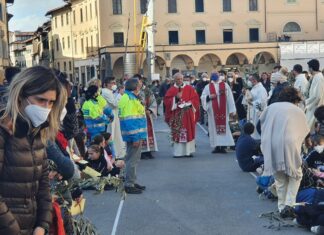 Celebrazione delle Palme. “Piazza Marsilio Ficino gremita di gente” – foto