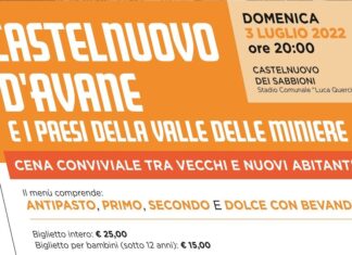 Castelnuovo dei Sabbioni rinasce: una grande cena dedicata agli abitanti
