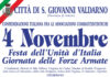 Celebrazioni del 4 novembre, gli appuntamenti a San Giovanni Valdarno