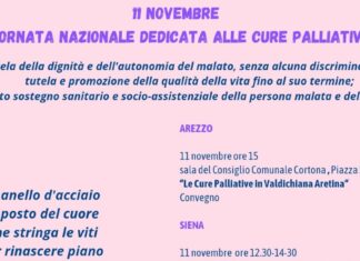 Giornata nazionale dedicata alle cure palliative: le iniziative della Asl Toscana Sud Est