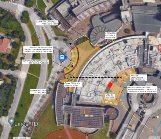 Allestimento cantiere per realizzazione nuovo Blocco Operatorio