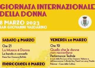 Giornata internazionale dei diritti della donna, gli eventi e le iniziative a San Giovanni Valdarno