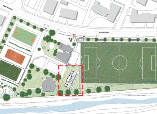 Nuovo blocco spogliatoi a servizio del campo Brandini Galasso