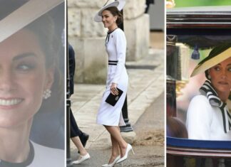 Kate Middleton riappare in pubblico per la parata: le immagini