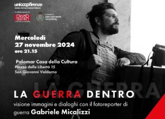 “La guerra dentro”, a San Giovanni Valdarno arriva Gabriele Micalizzi