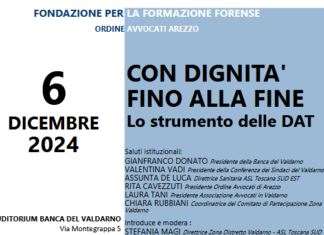 Le disposizioni anticipate di trattamento sanitario al centro di un convegno aperto a tutti