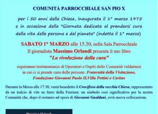 Sabato 1° marzo è la Giornata Internazionale della Cura