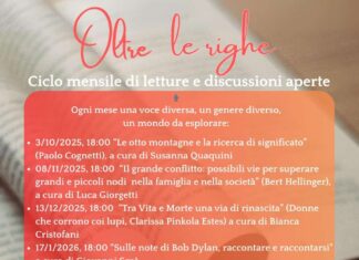 Al via il ciclo di incontri culturali “Oltre le righe” a San Giovanni Valdarno