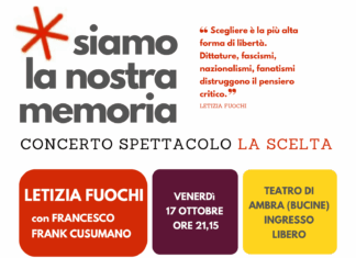 Dal 17 ottobre l’evento “Siamo la nostra memoria” a Bucine
