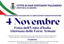 San Giovanni Valdarno: festa dell’Unità nazionale e delle forze amate