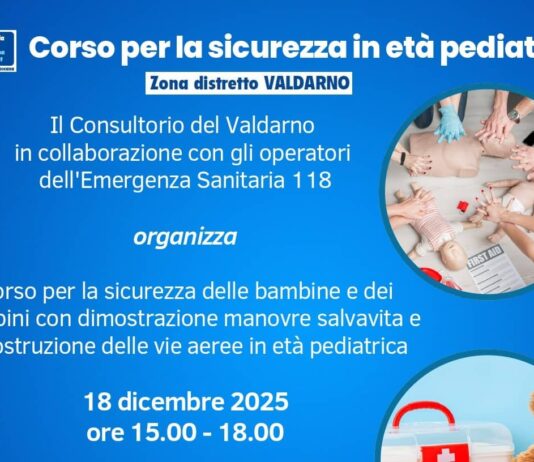 In Valdarno il corso gratuito per la sicurezza in età pediatrica