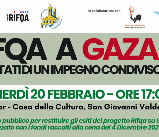 Rifqa a Gaza: venerdì 20 febbraio a Palomar l’incontro pubblico