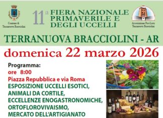 Terranuova Bracciolini: al via l’11esima Fiera nazionale degli uccelli