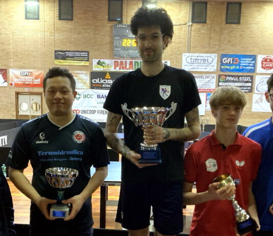 Deventi e Chellini sul podio del Torneo di Tennistavolo in Valdarno