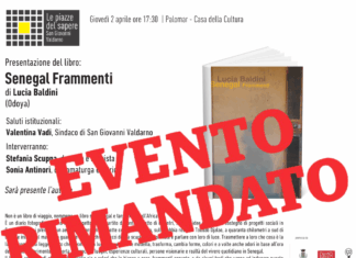 San Giovanni Valdarno: rinviato l’incontro con Lucia Baldini