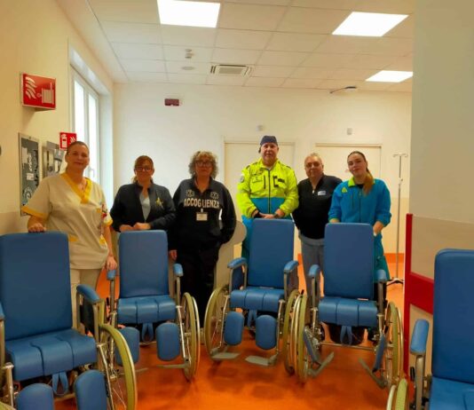 Pronto Soccorso Valdarno: arrivano 10 nuove sedie a rotelle