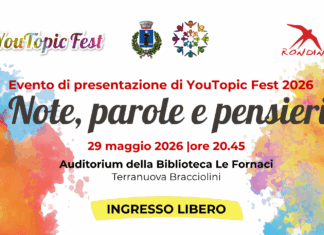 A Terranuova la presentazione dello YouTopic Fest 2026