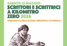 A Terranuova torna “Scrittori e scrittrici a kilometro 0” il 23 maggio